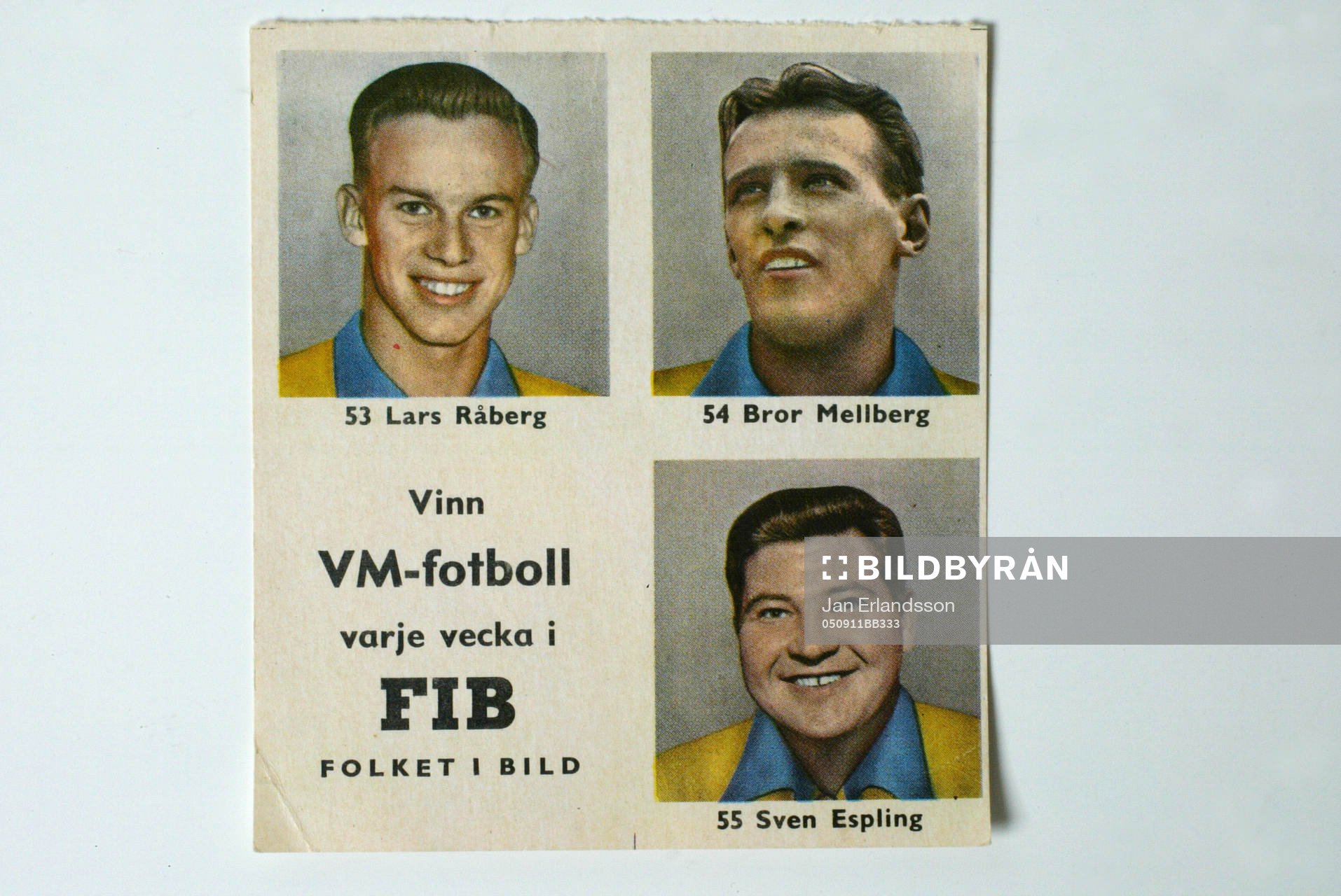 Fotboll, VM, 1958, Souvenir