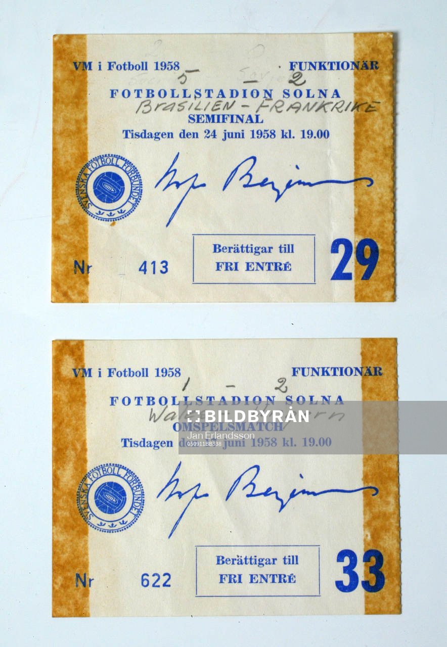 Fotboll, VM, 1958, Souvenir