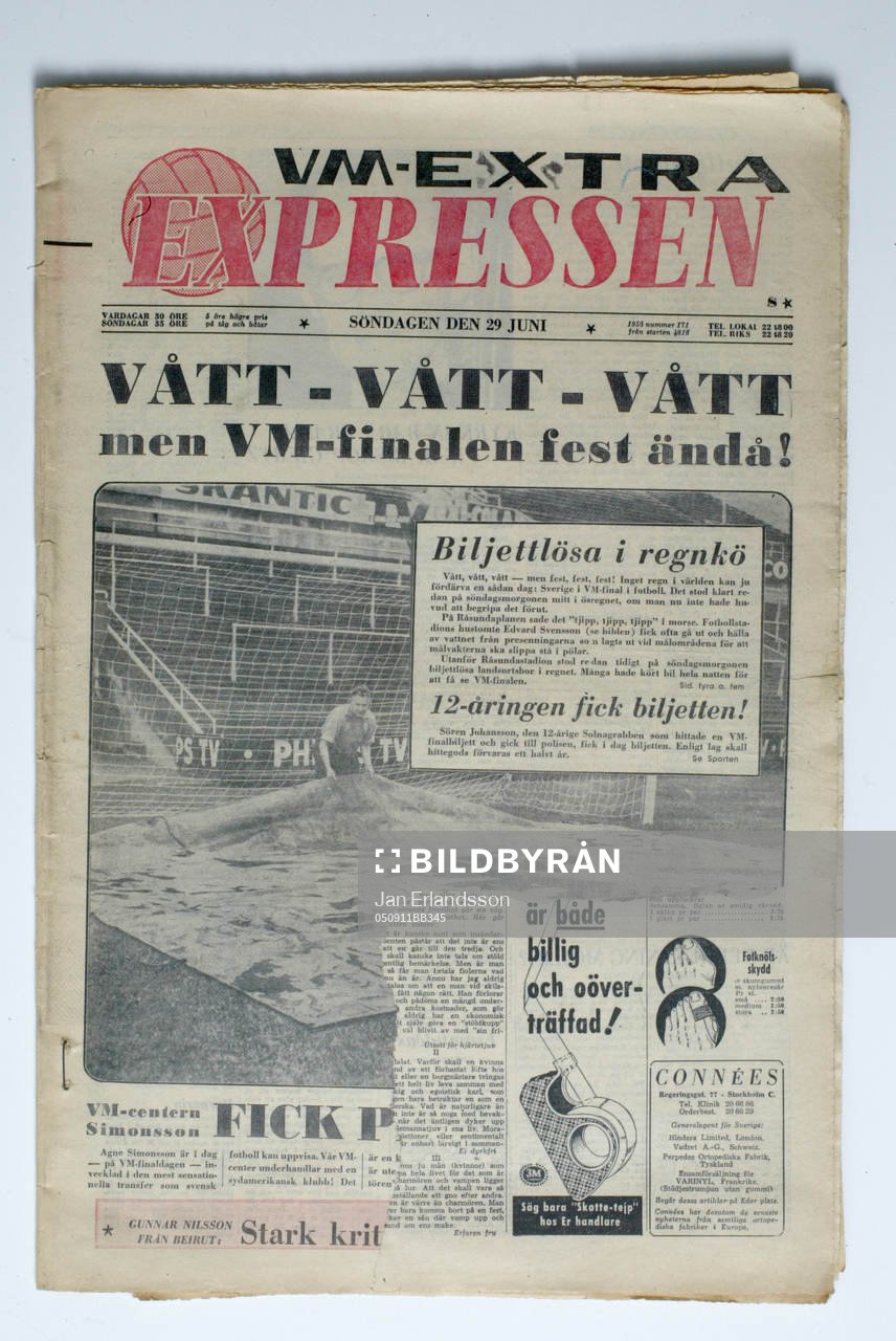 Fotboll, VM, 1958, Souvenir