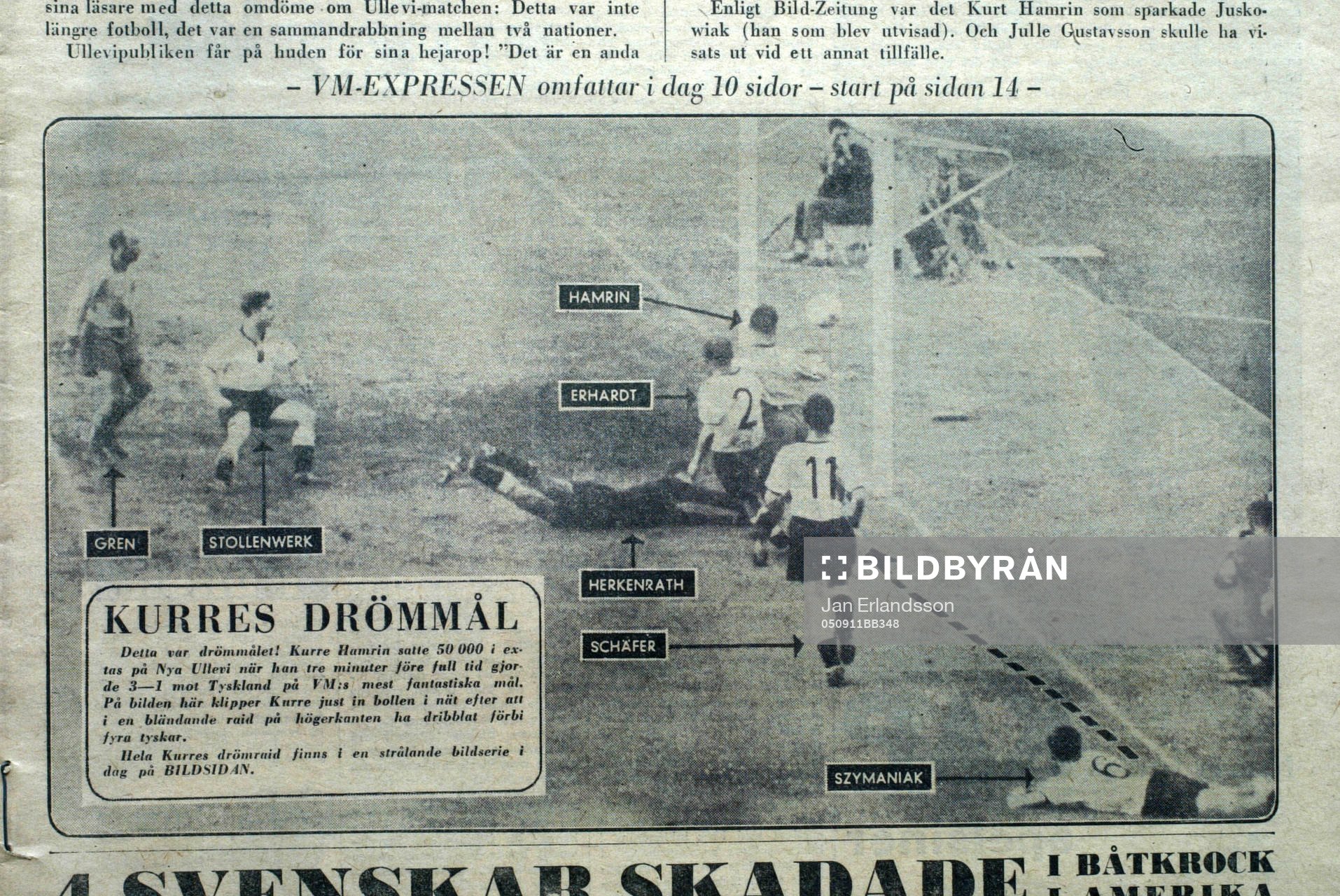 Fotboll, VM, 1958, Souvenir