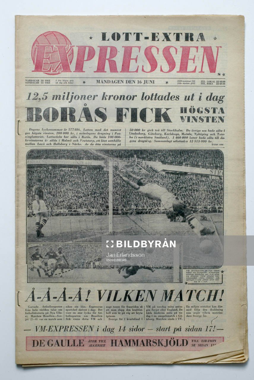 Fotboll, VM, 1958, Souvenir