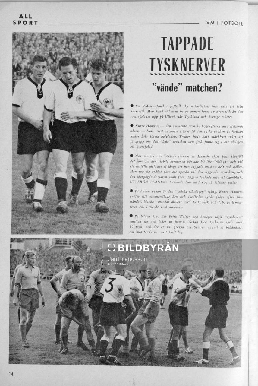 Fotboll, VM, 1958, Souvenir