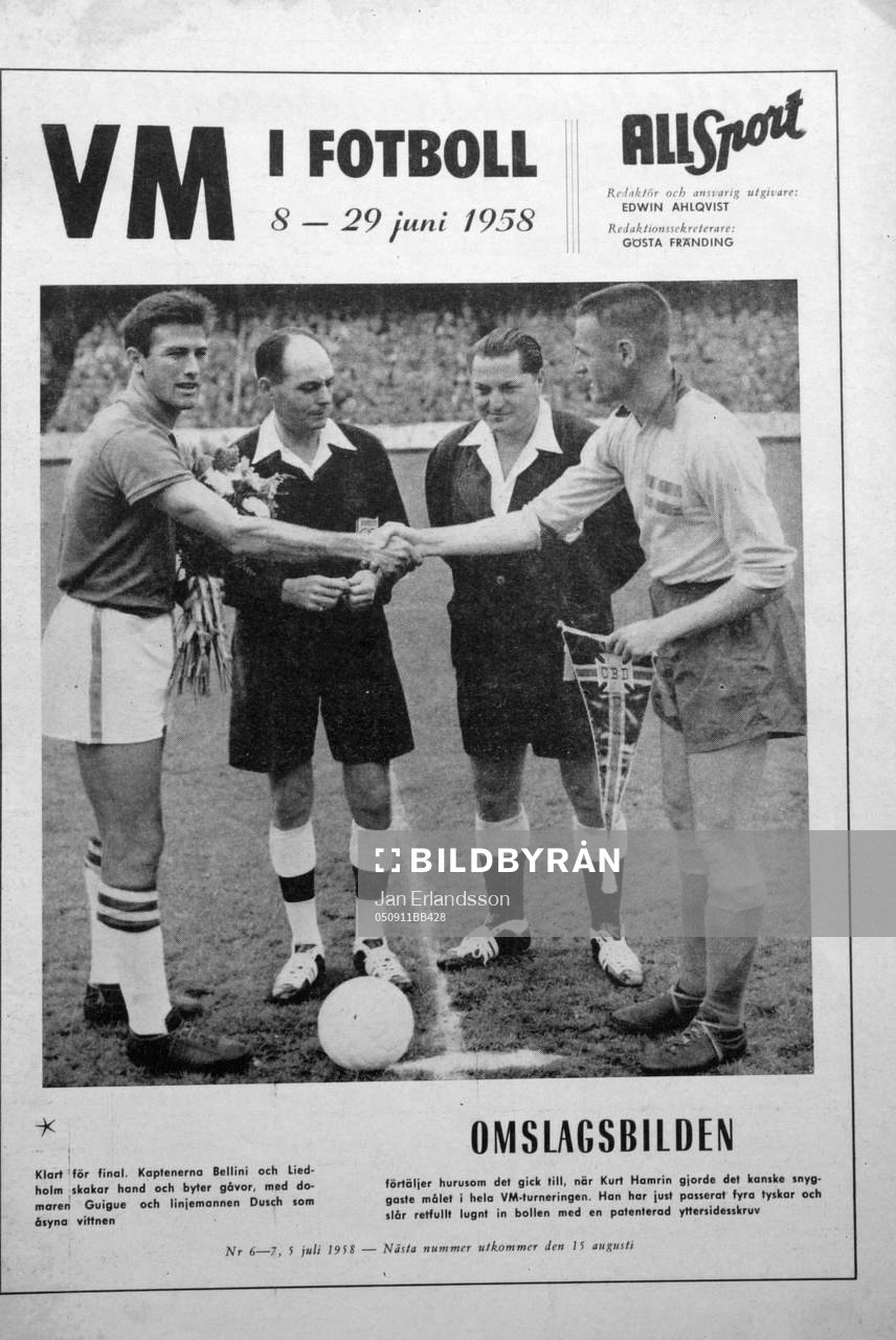 Fotboll, VM, 1958, Souvenir