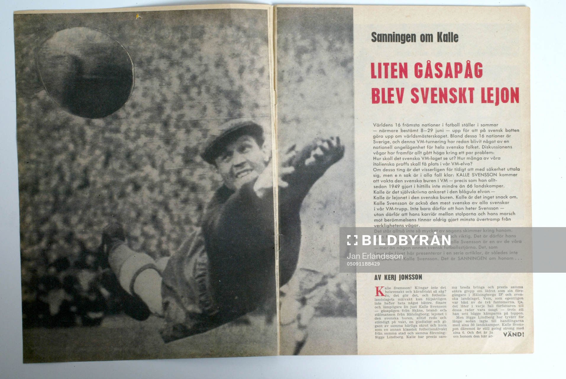 Fotboll, VM, 1958, Souvenir