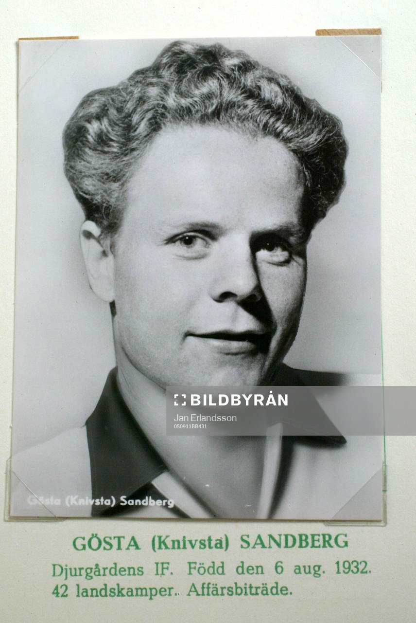 Fotboll, VM, 1958, Souvenir. Gösta Knivsta Sandberg