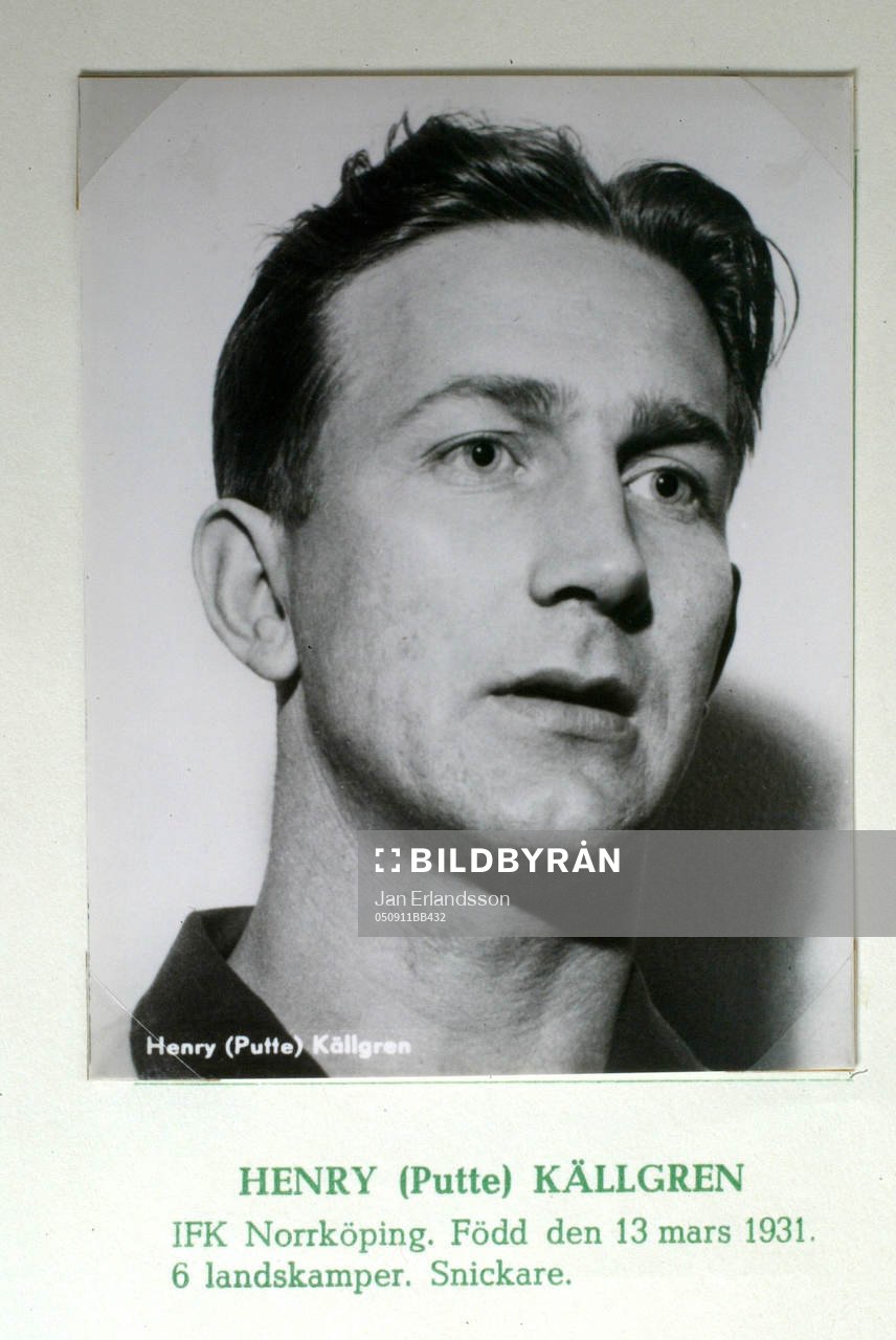Fotboll, VM, 1958, Souvenir. Henry Putte Källgren