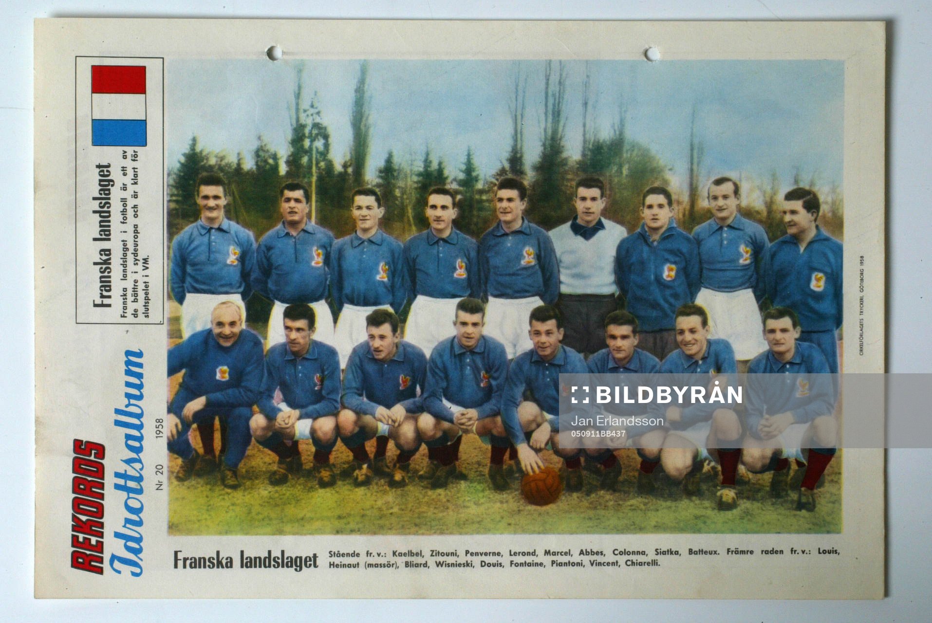Fotboll, VM, 1958, Souvenir