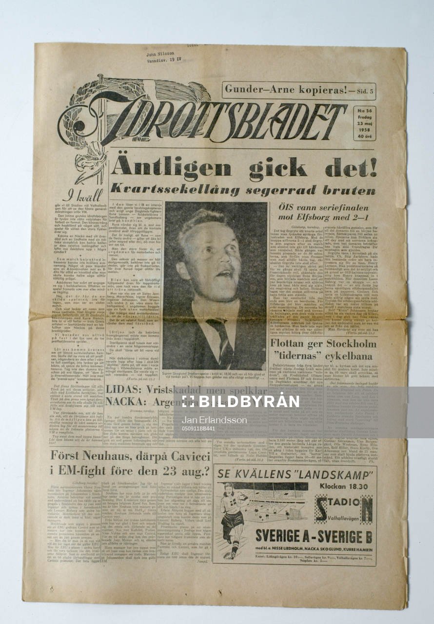 Fotboll, VM, 1958, Souvenir