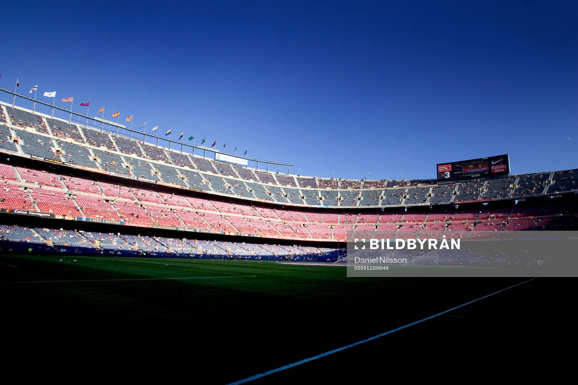 Fotboll, Spansk Liga, Primera Division, Nou Camp, arena.