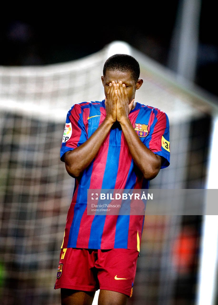  Samuel Eto´o, Barcelona, missar en målchans.