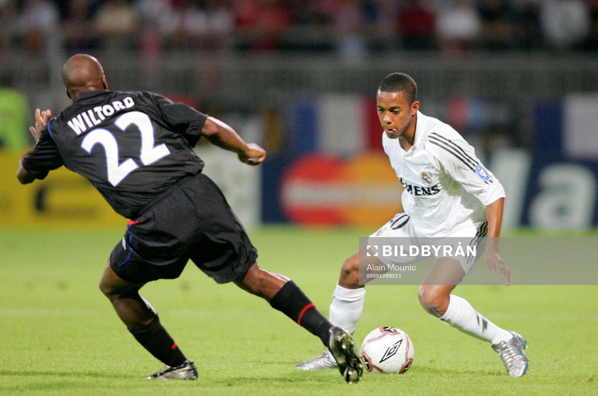Robinho och Sylvain Wiltord