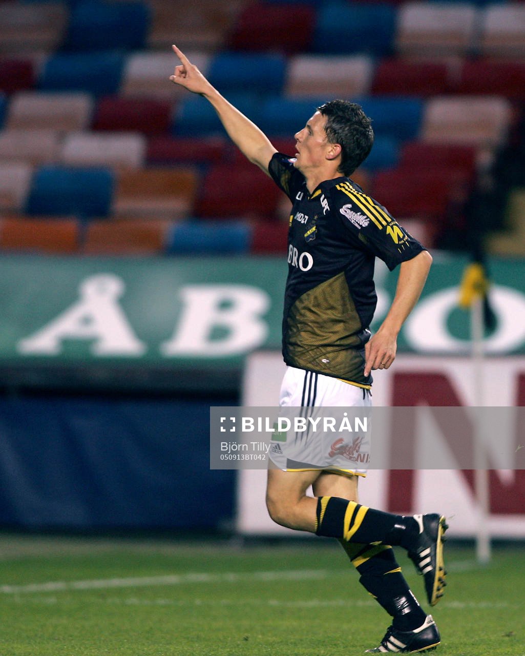  Kristian Haynes, AIK, jubel efter 1-0.