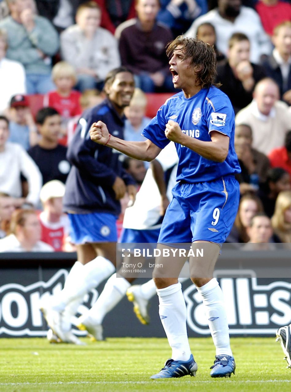 Hernan Crespo, Chelsea (Jubel)