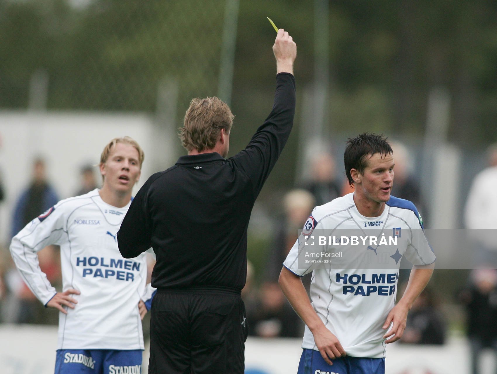 Andreas Dahlén, Norrköping, får lämna planen