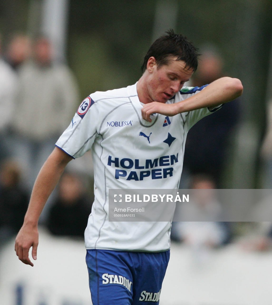 Andreas Dahlén, Norrköping, får lämna planen