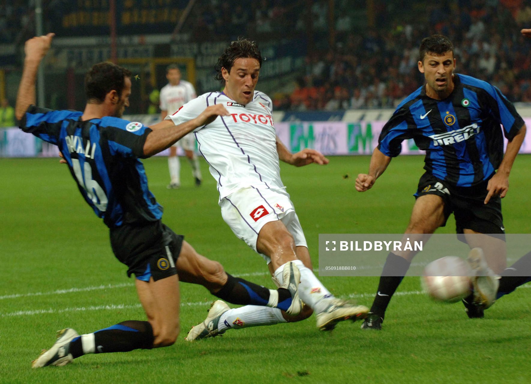 Favalli och Walter Samuel, Inter och Luca Toni, Fiorentina