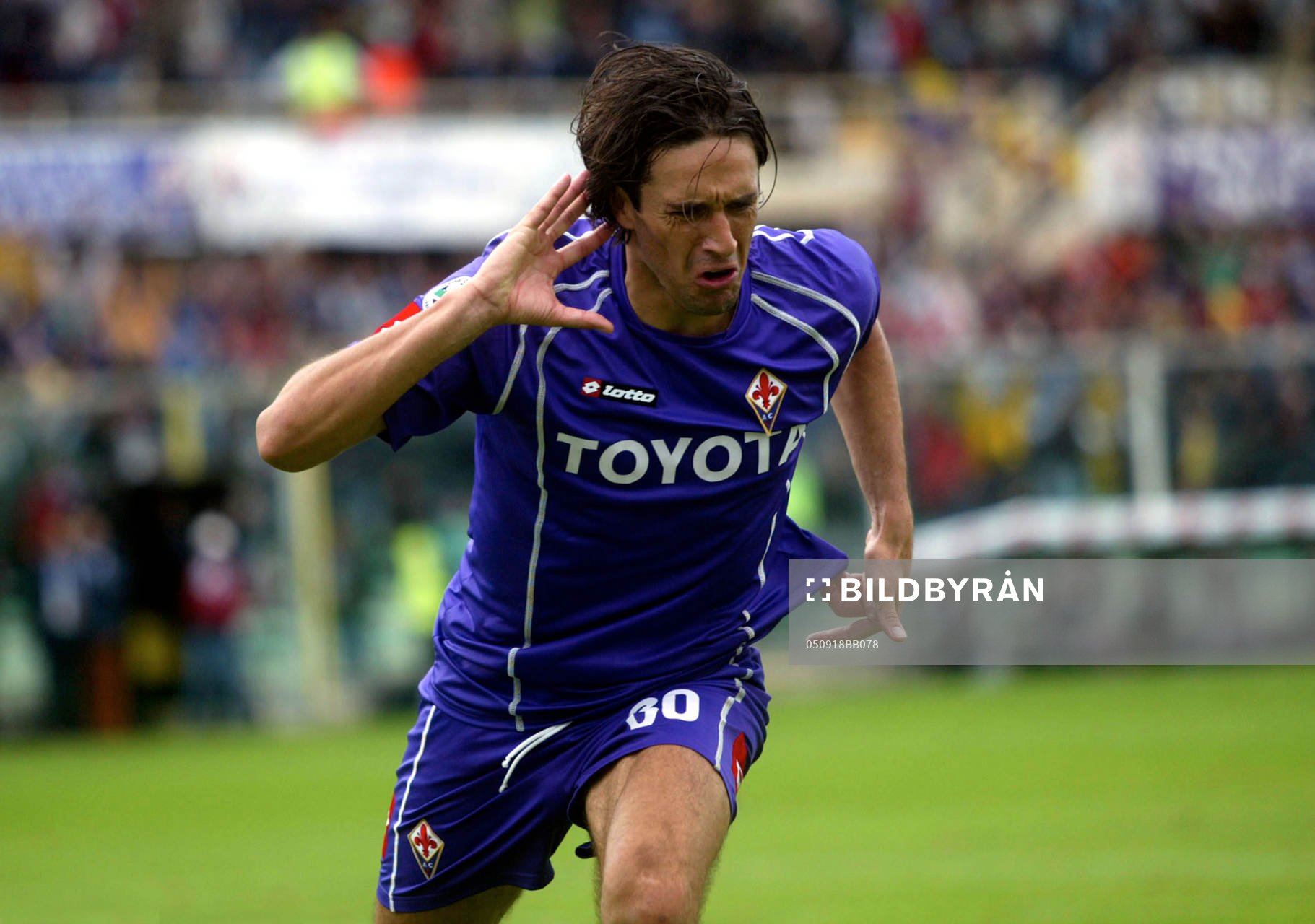 Luca Toni, Fiorentina, jubel