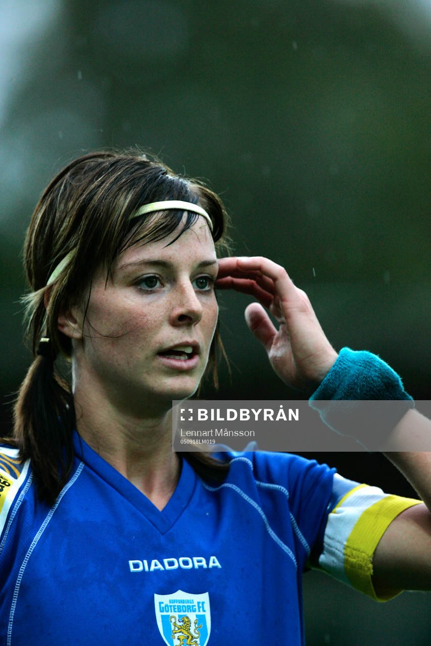 Fotboll, dam, damallsvenskan. Lotta Schelin, Göteborg