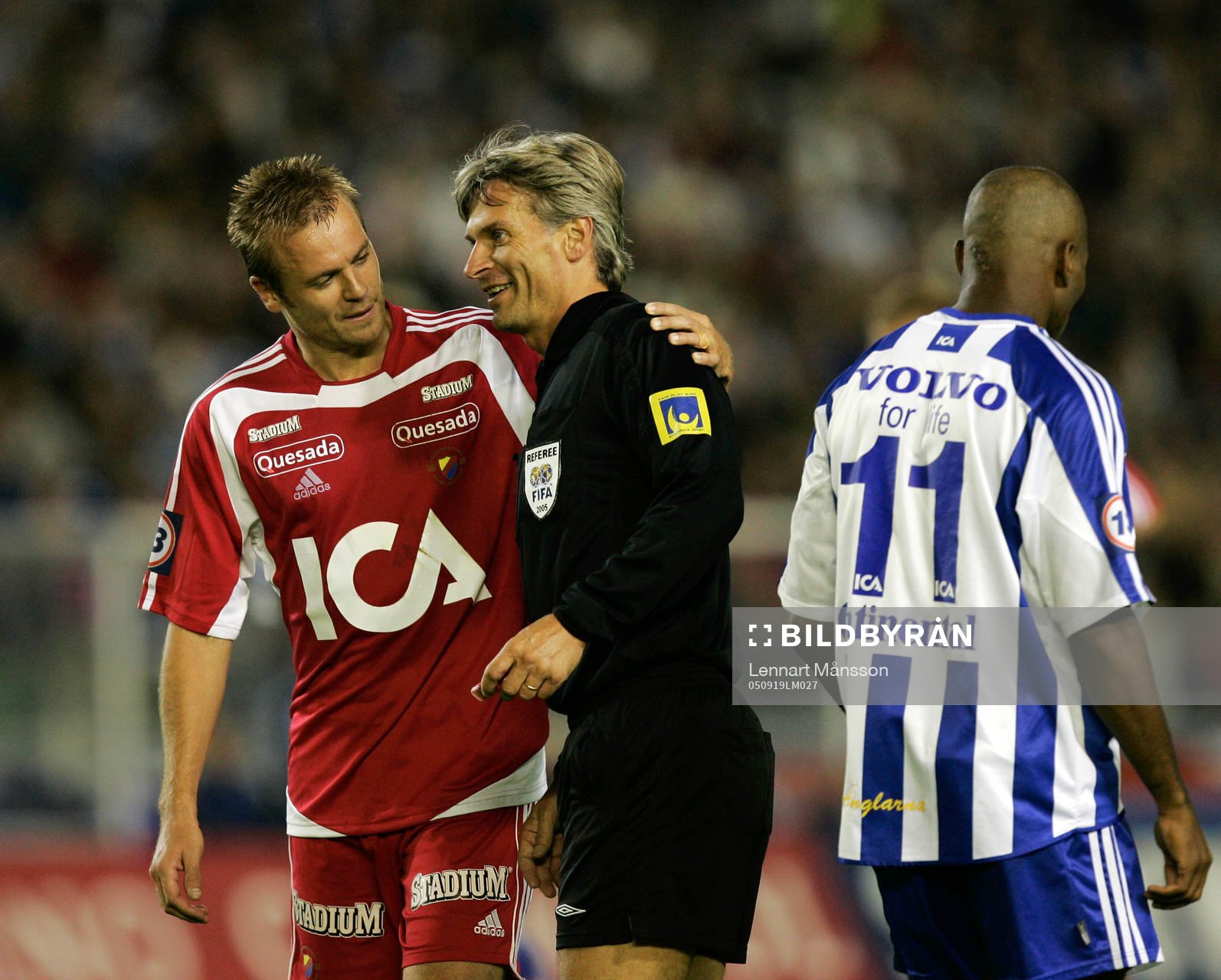 Daniel Sjölund, Djurgården och Peter Fröjdfeldt, domare