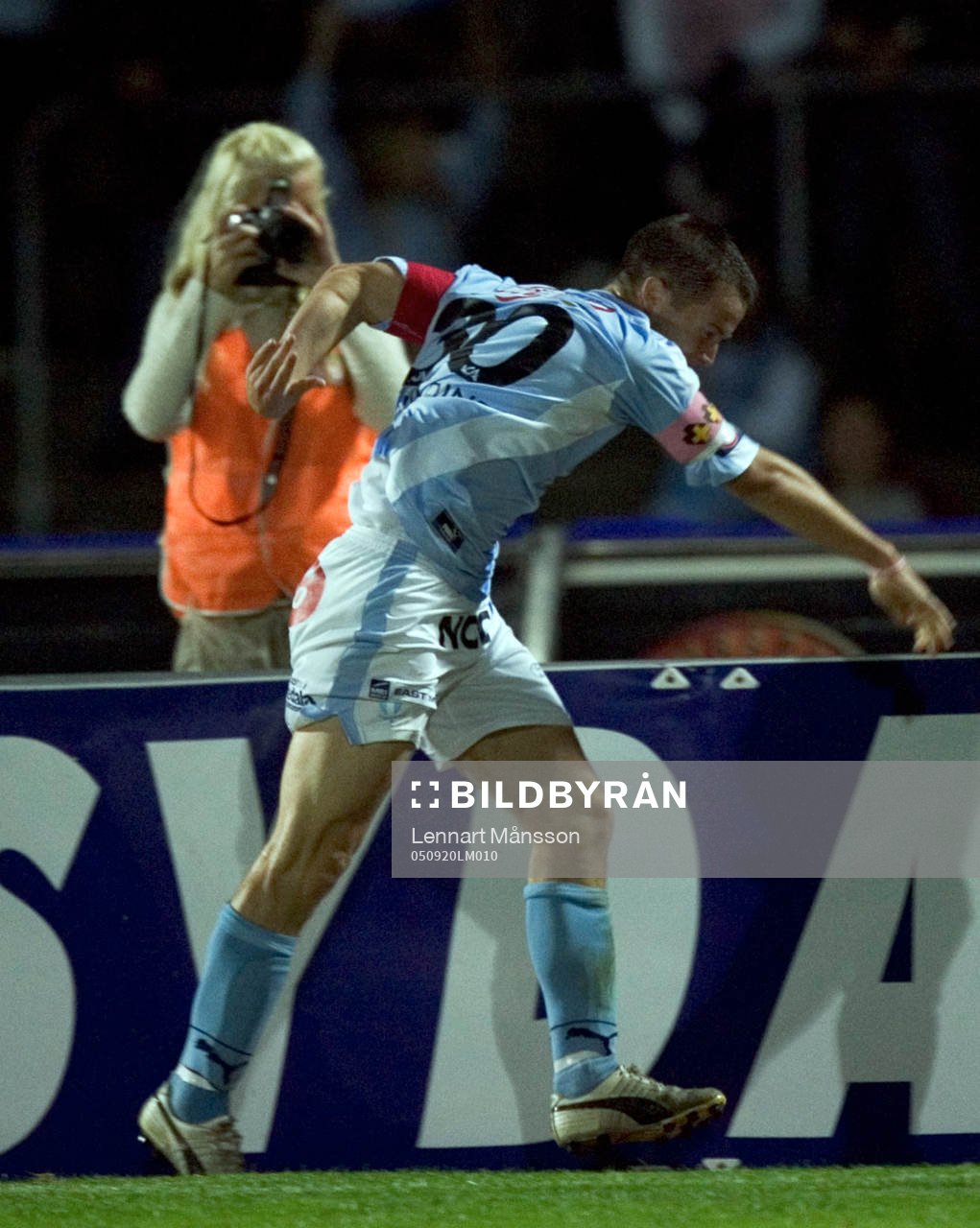 Fotboll, Allsvenskan, Malmö FF - Helsingborg: Daniel Andersson, Malmö (Jubel)