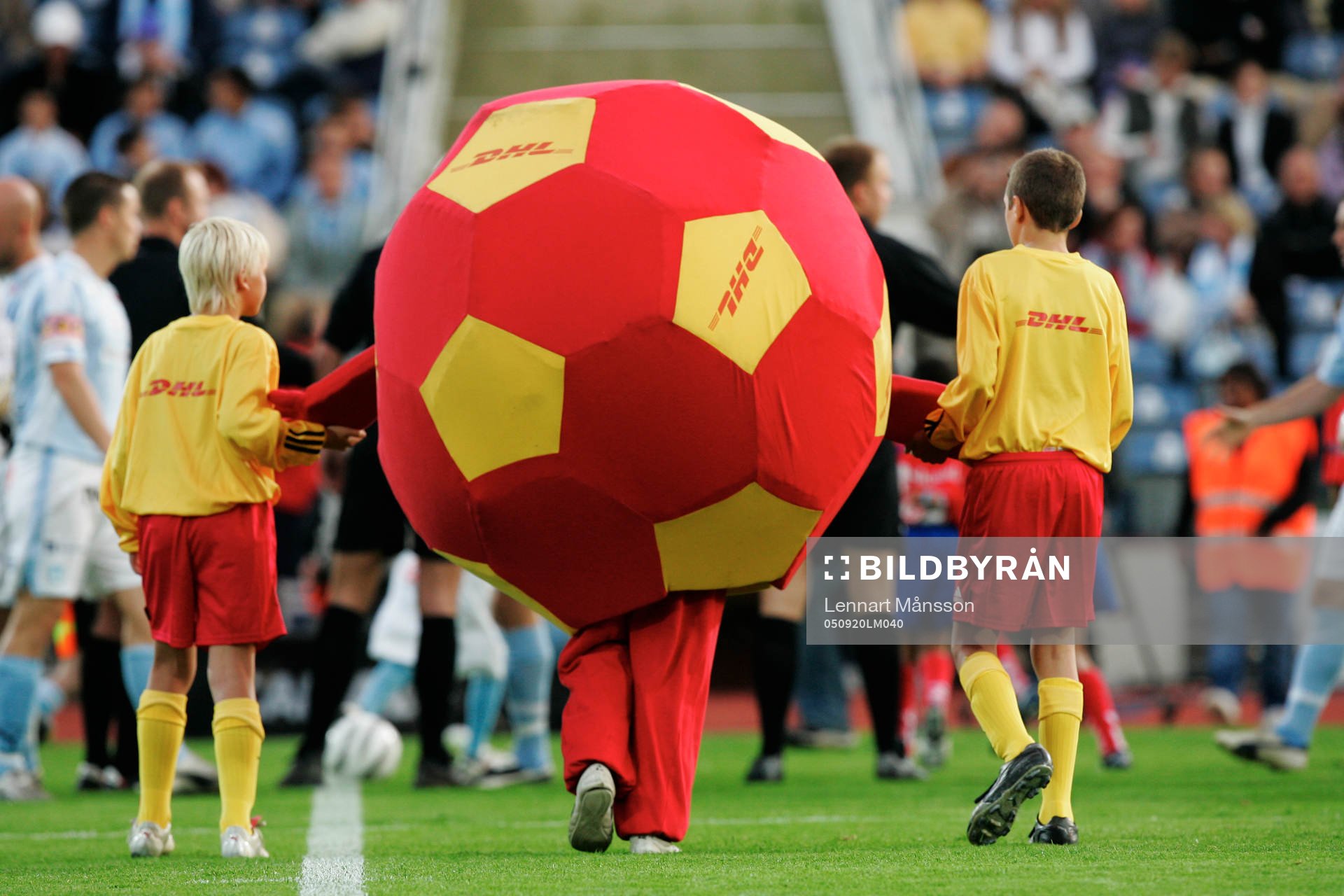 Maskot, DHL, reklam