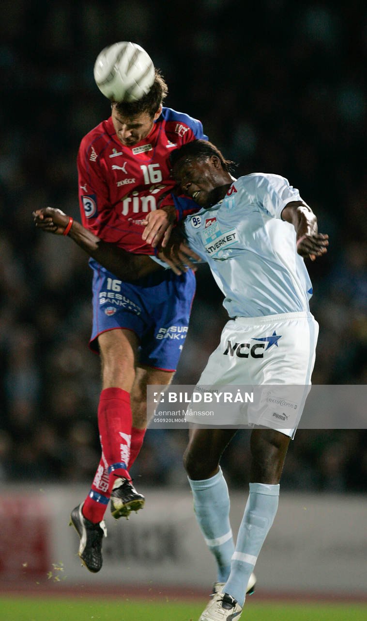 Andreas Jakobsson och Edward Ofere. Nickduell