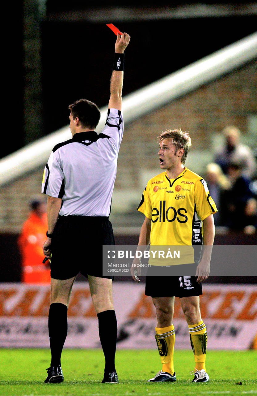 Andreas Henriksson, Elfsborg utvisas