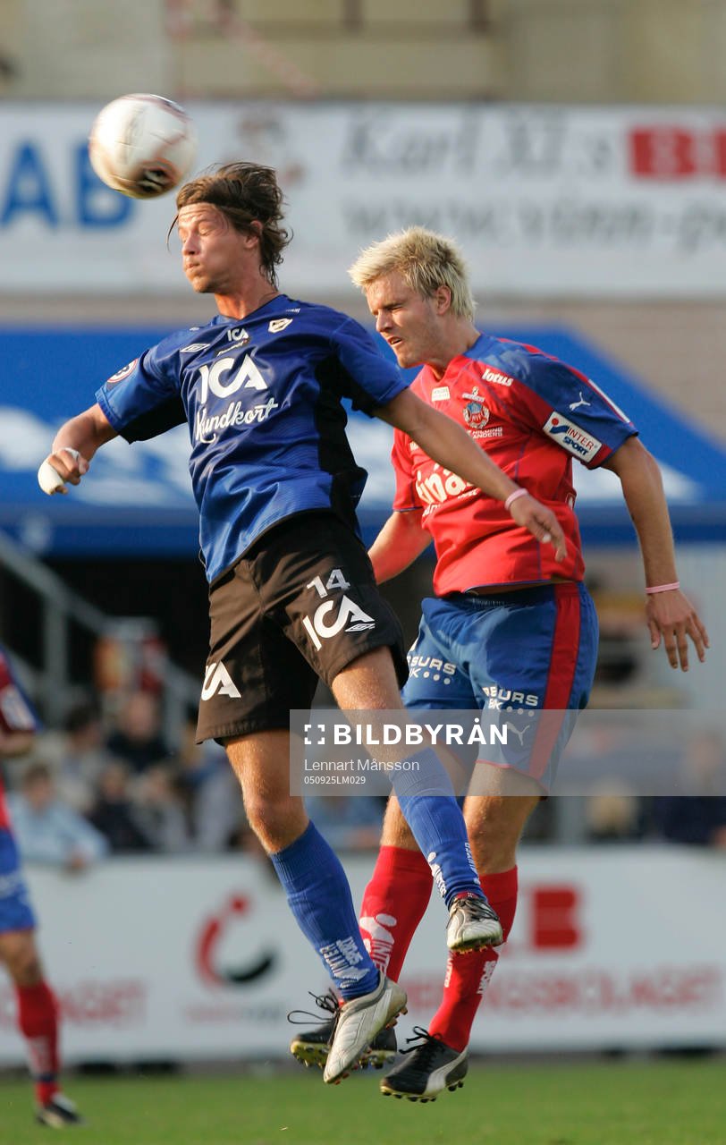 Dusan Djuric före Andreas Dahl