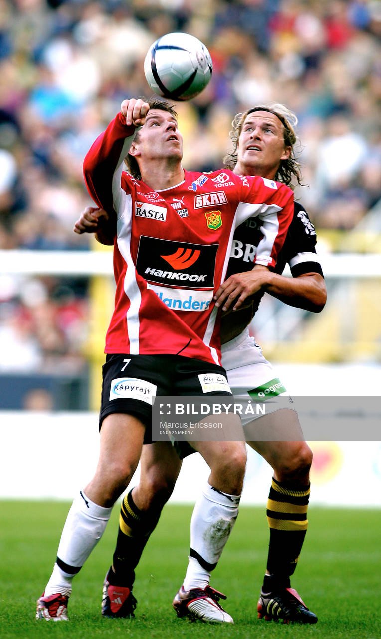 Thomas Heed, GAIS och Daniel Tjernström, AIK