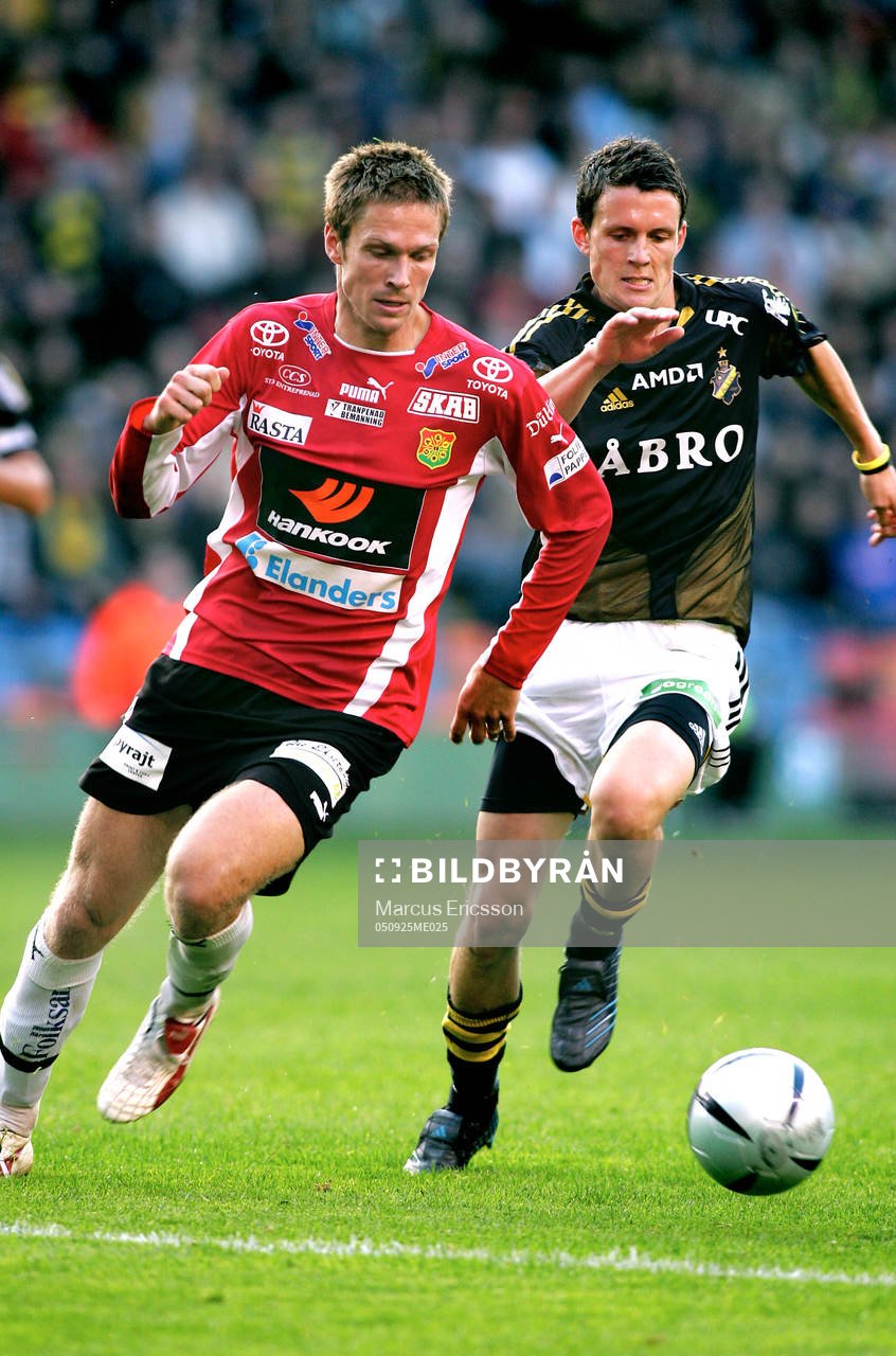 Mattias Östberg, GAIS och Kristian Haynes, AIK