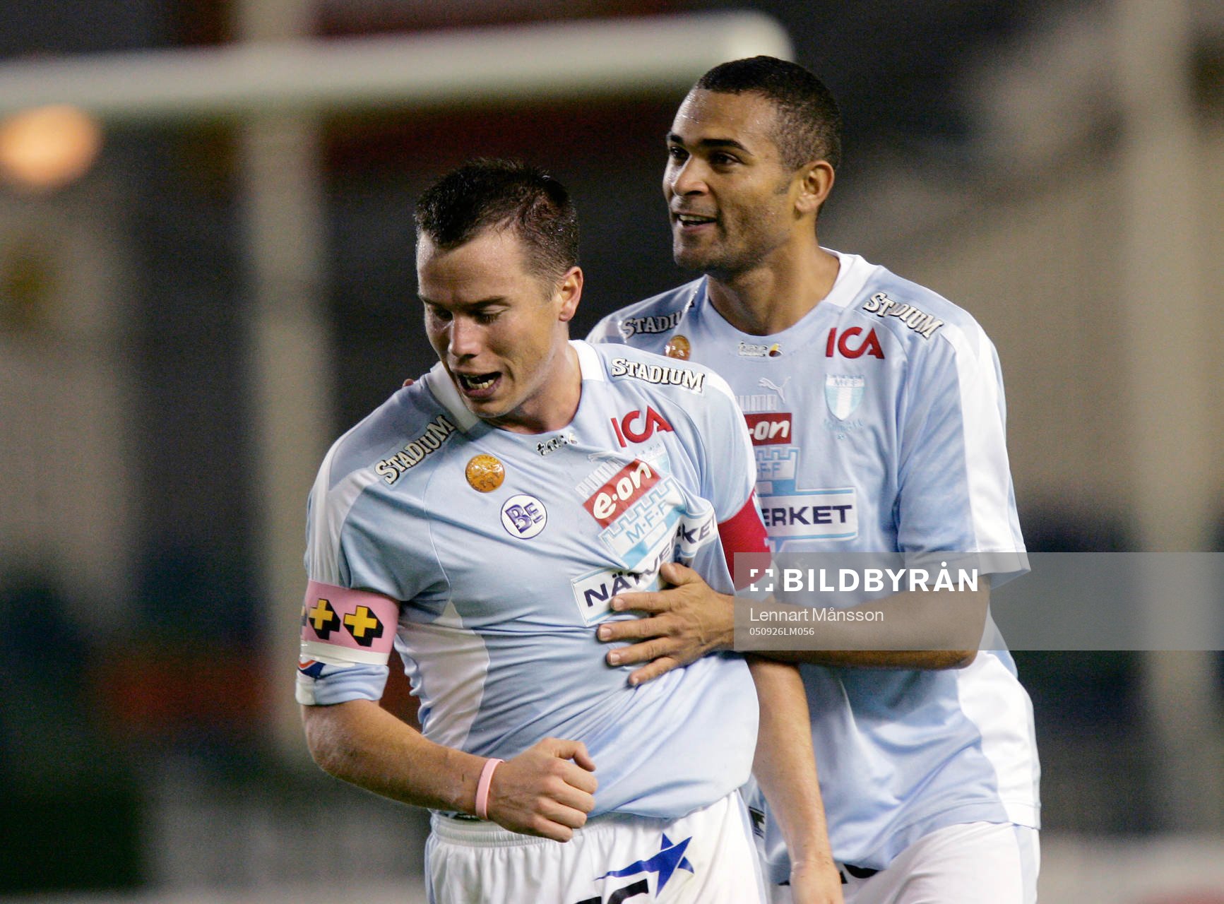 Daniel Andersson och Afonso Alves, jubel