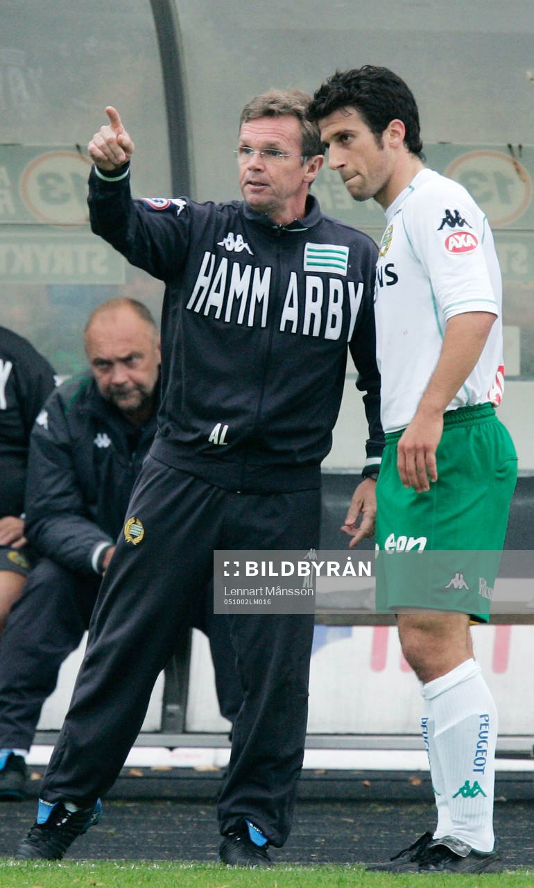Anedrs Linderoth, tränare, Hammarby och Suleyman Sleyman