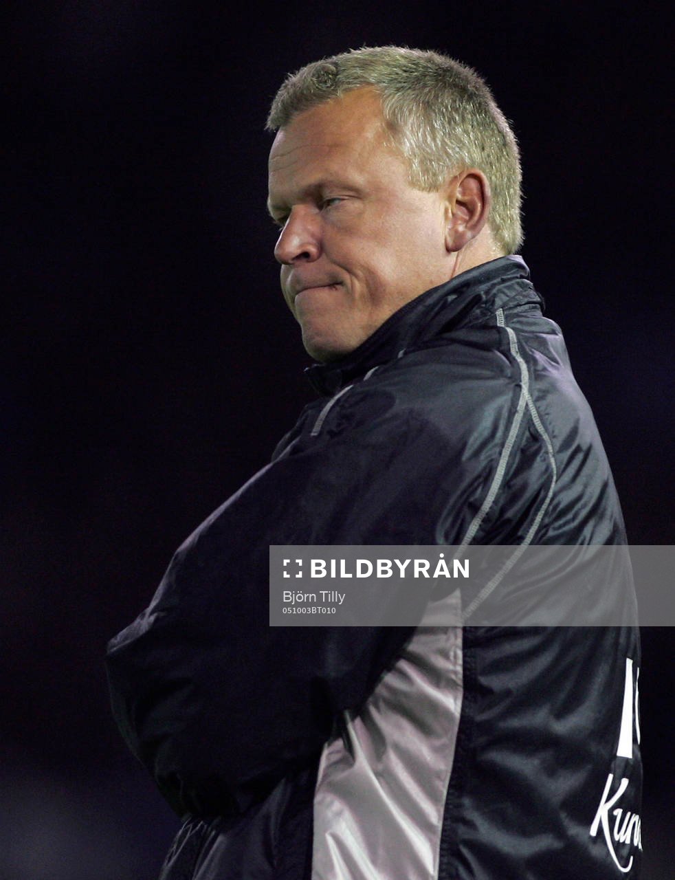 En besviken Jan Andersson, tränare, Halmstad