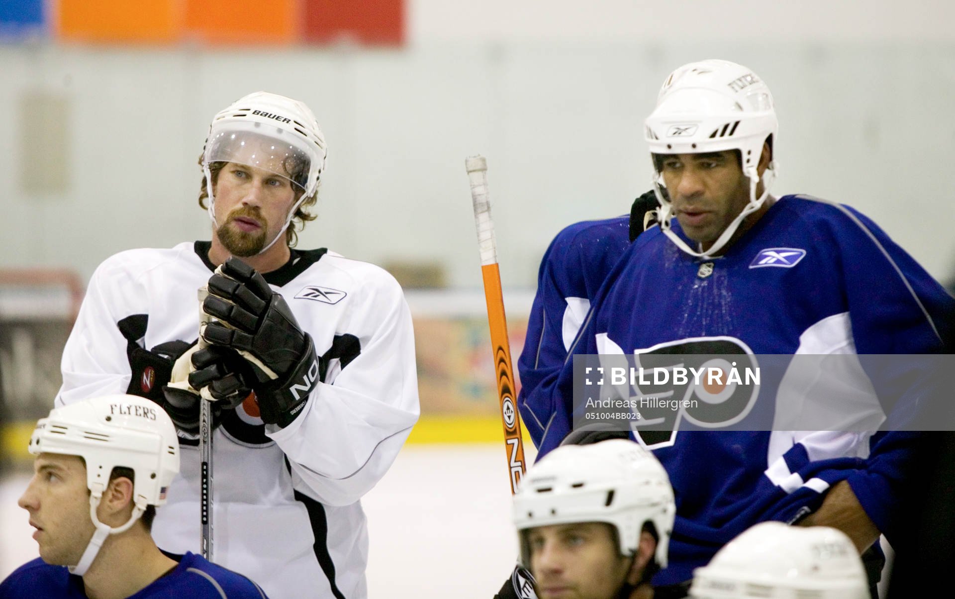 Peter Forsberg och hans beskyddare Donald Brashear som har