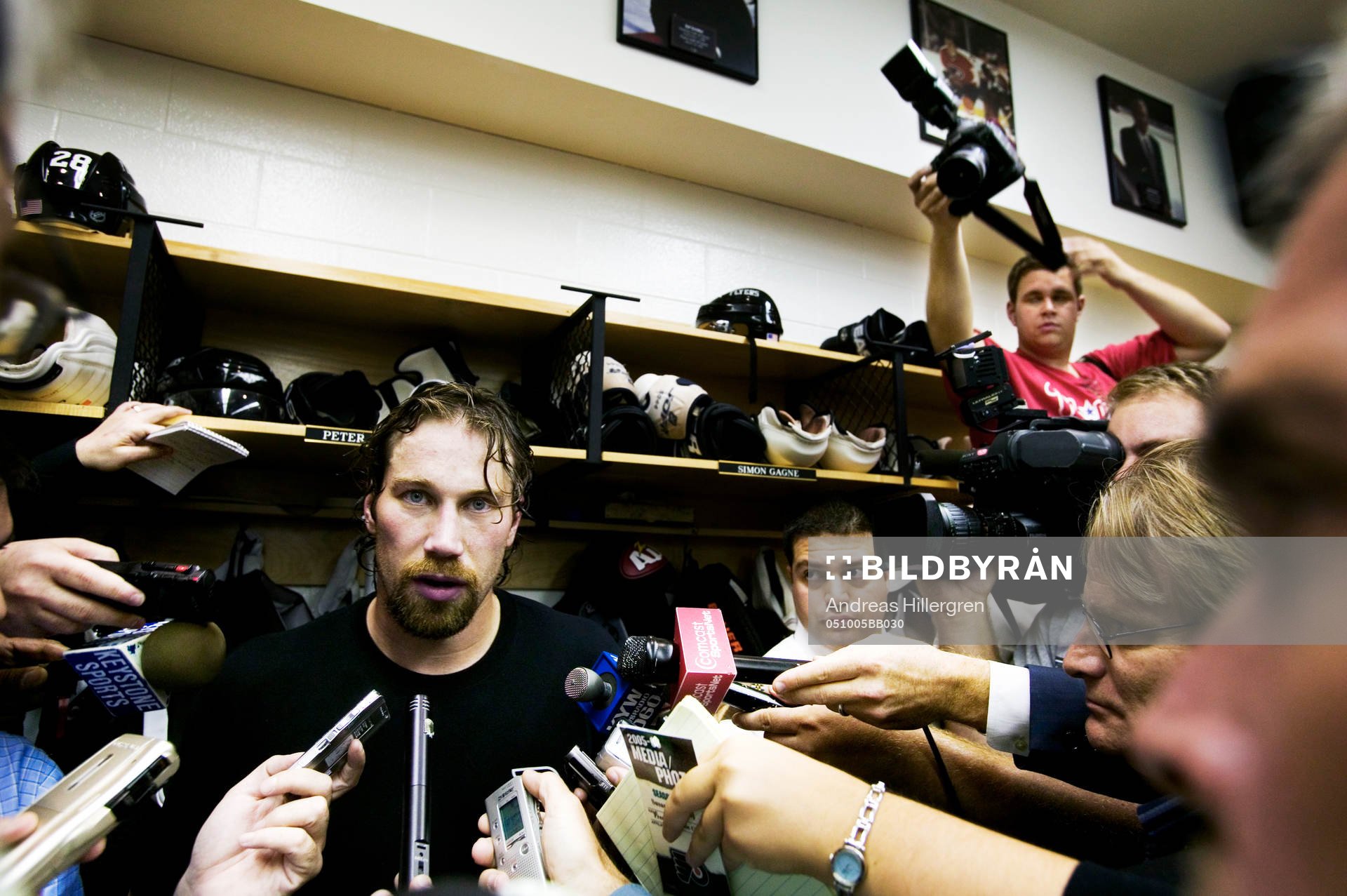 Peter Forsberg spelar sin premiärmatch i NHL för året,