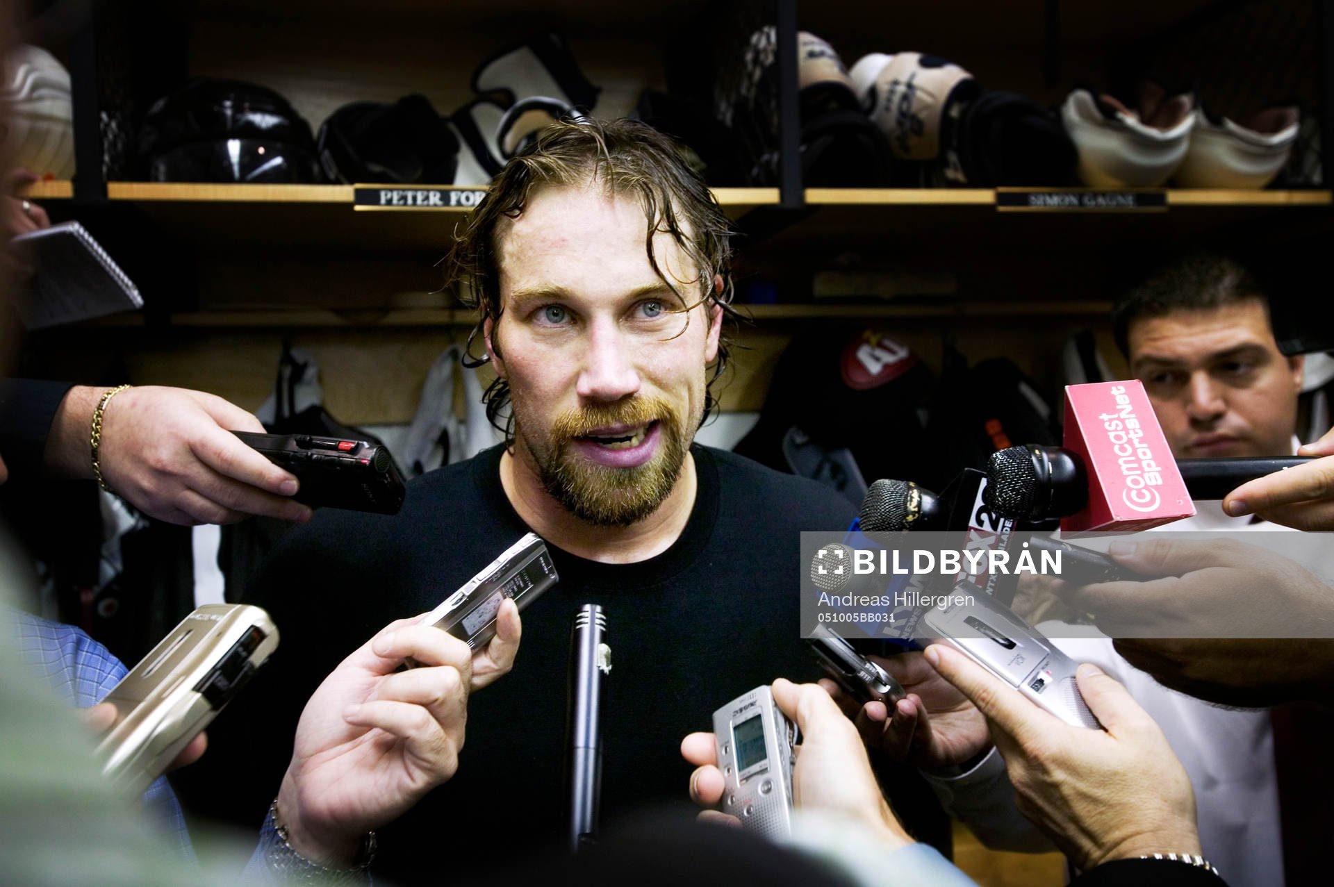 Peter Forsberg spelar sin premiärmatch i NHL för året,