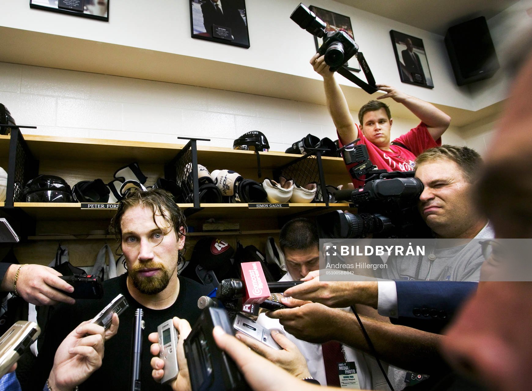 Peter Forsberg spelar sin premiärmatch i NHL för året,