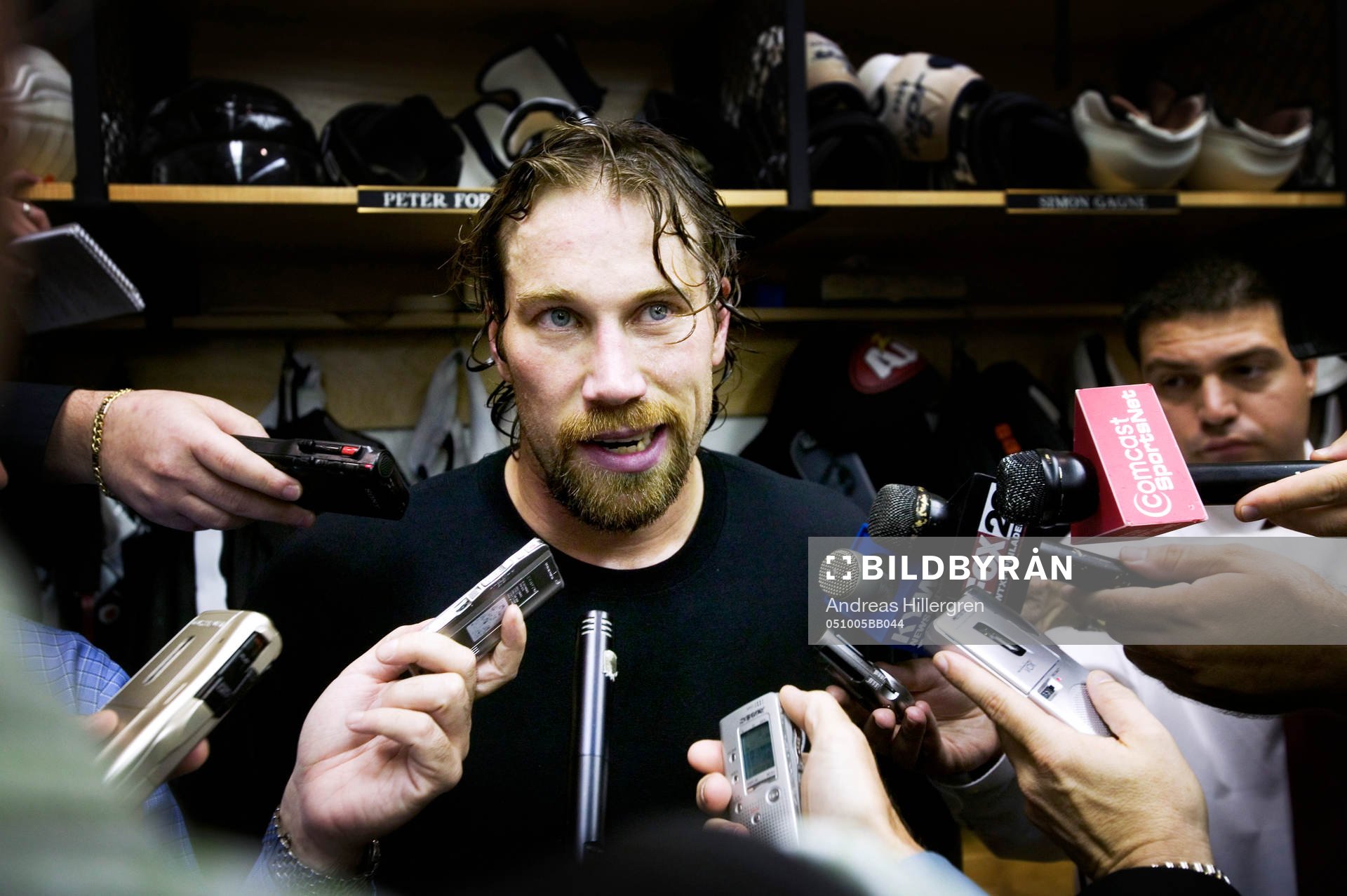 Peter Forsberg spelar sin premiärmatch i NHL för året,