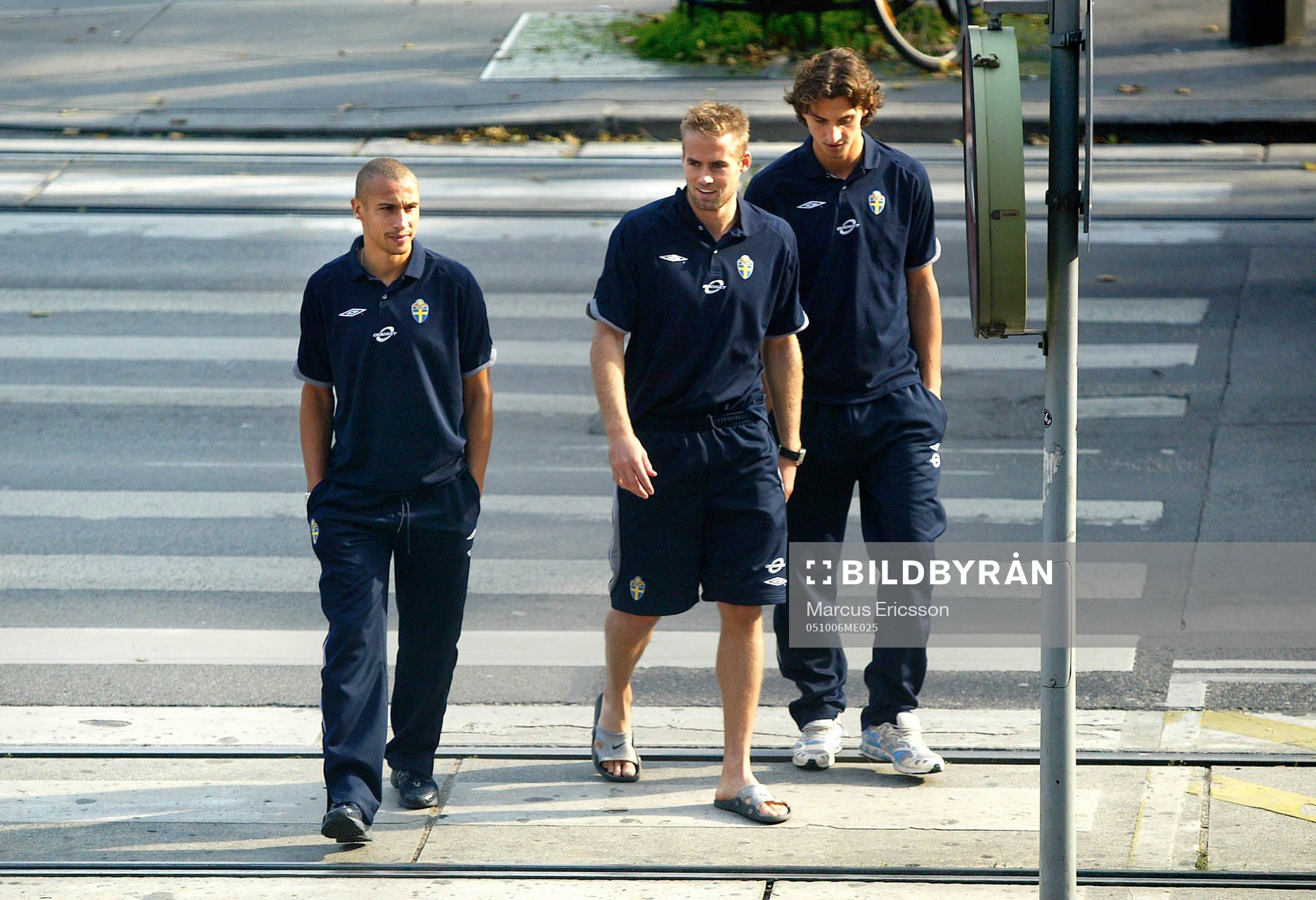 Henrik Larsson, Olof Mellberg och Zlatan Ibrahimovic,