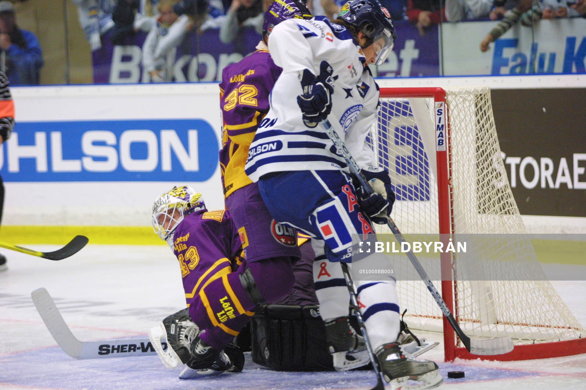 Leksands Jimmy Eriksson testar Färjestads målvakt