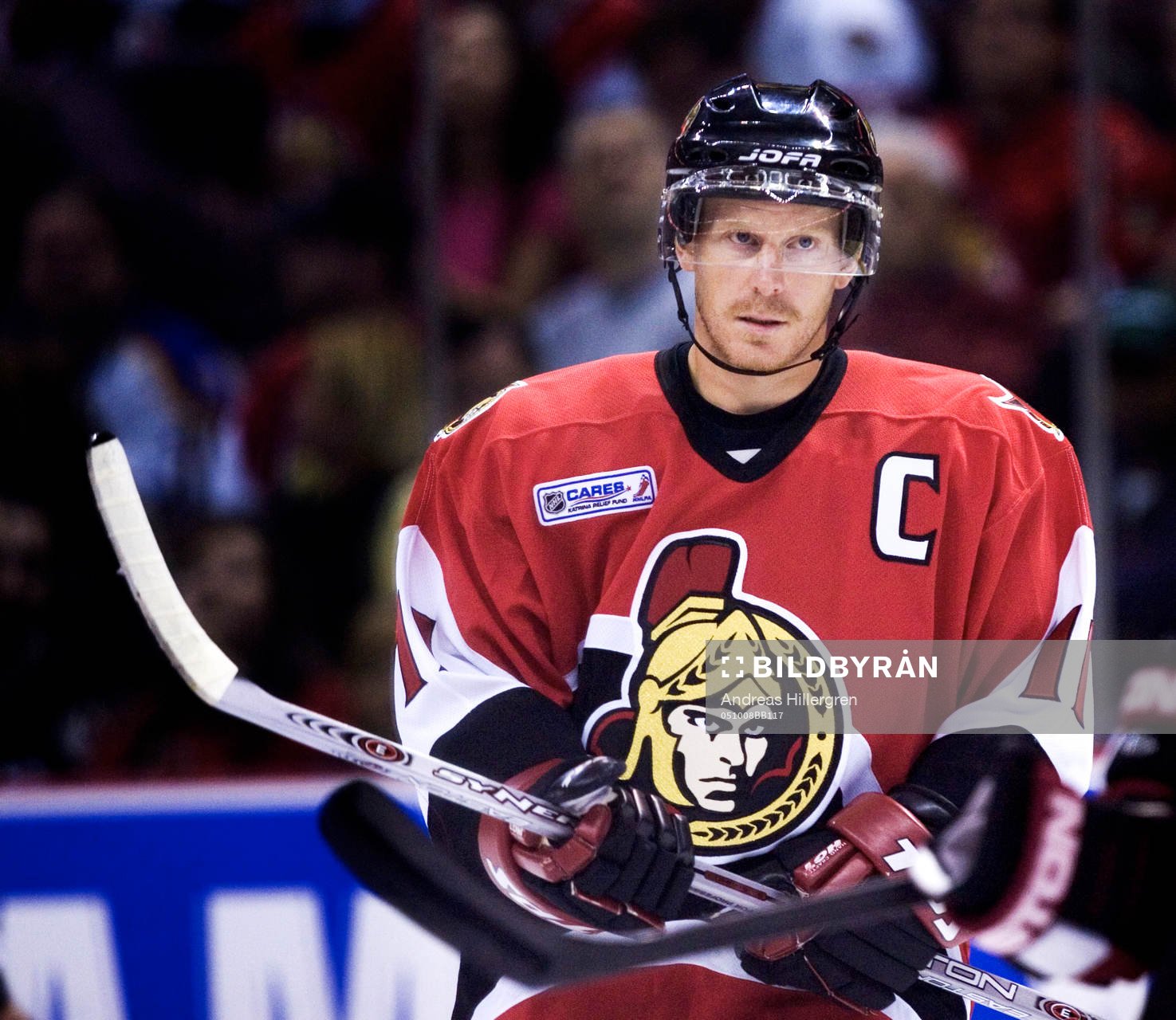 Daniel Alfredsson, spelar första hemmamatchen för