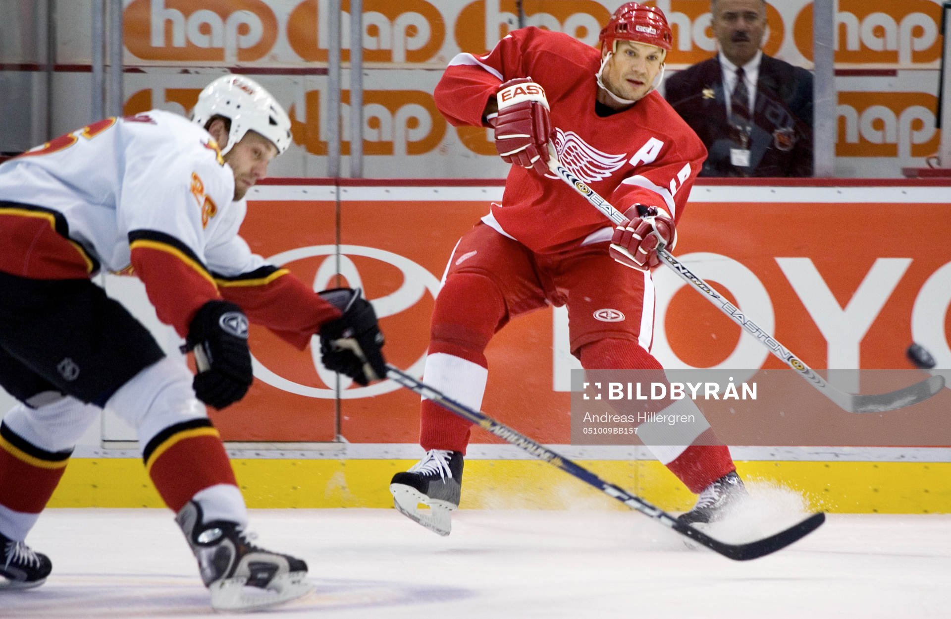 Nicklas Lidström, Detroit möter Marcus Nilsson, Calgary