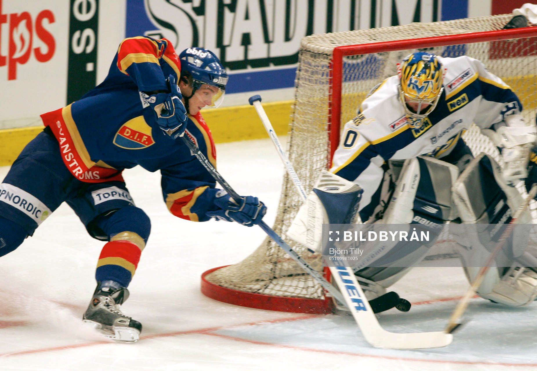 Christopher Thörn, Djurgården och Erik Ersberg, målvakt,