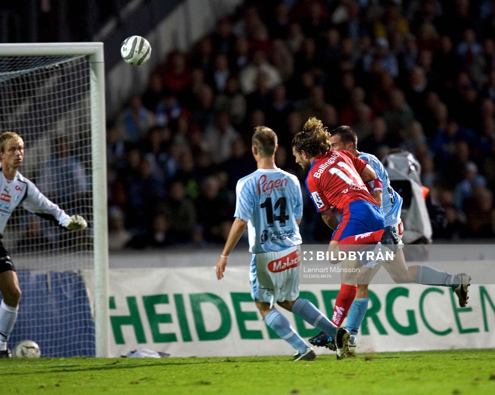 Peter Graulund, Helsingborg, nick mot mål