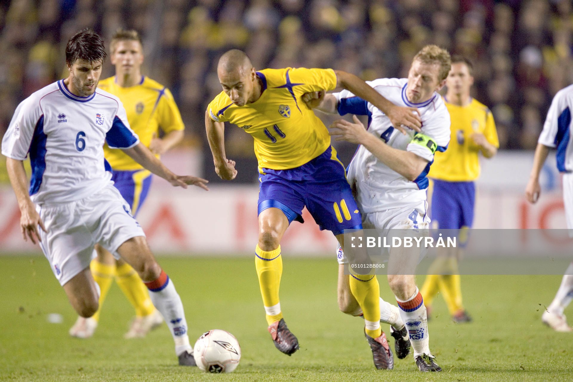 Frv; Stefan Gislason, Henrik Larsson och Brynjar Björn