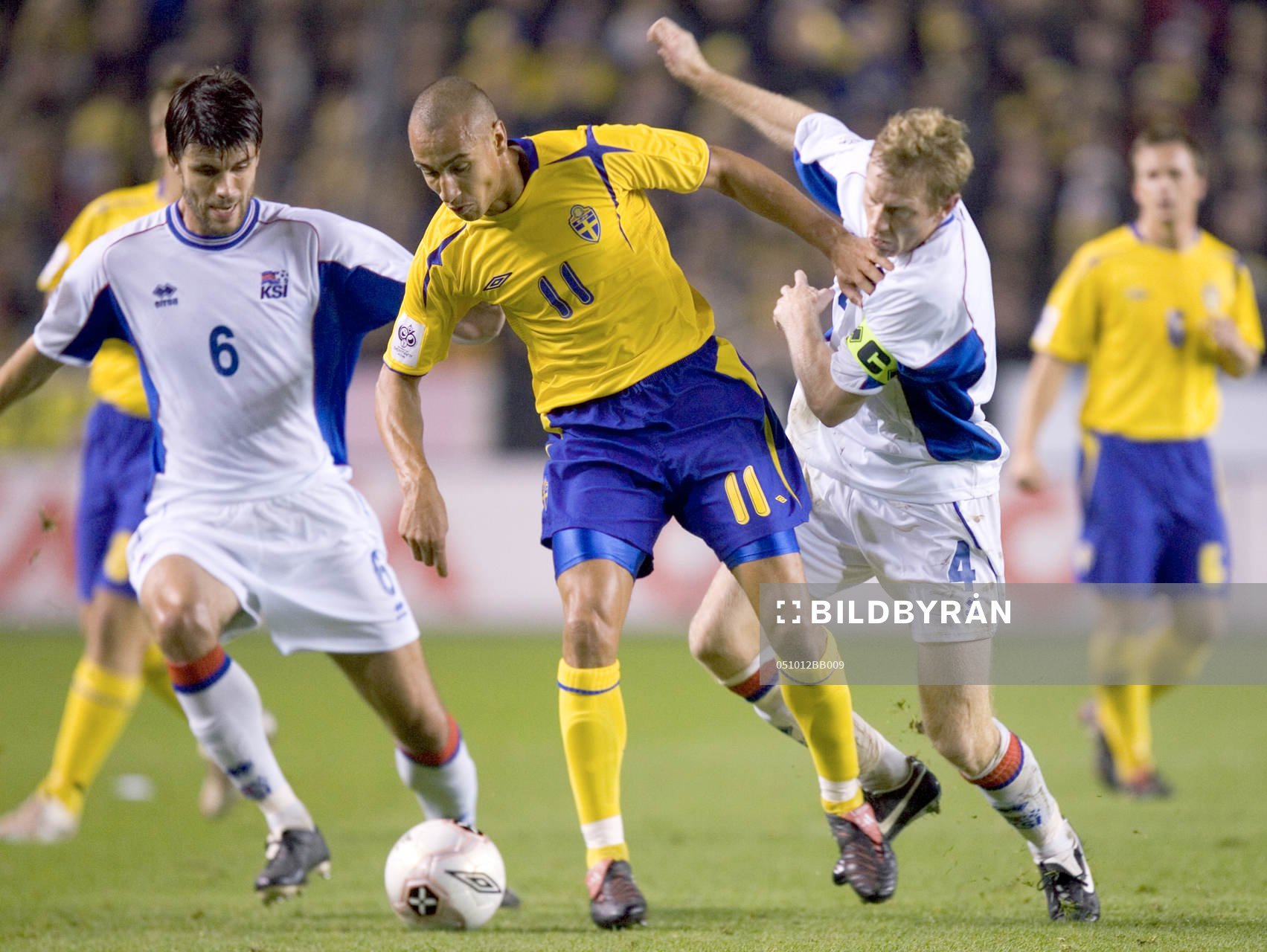 Frv; Stefan Gislason, Henrik Larsson och  Brynjar Björn