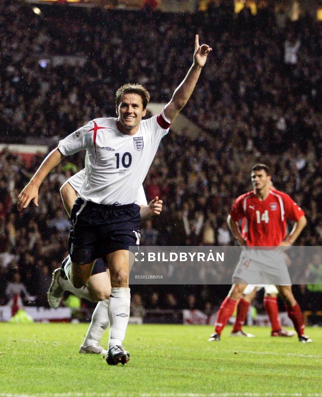  Michael Owen, jubel.