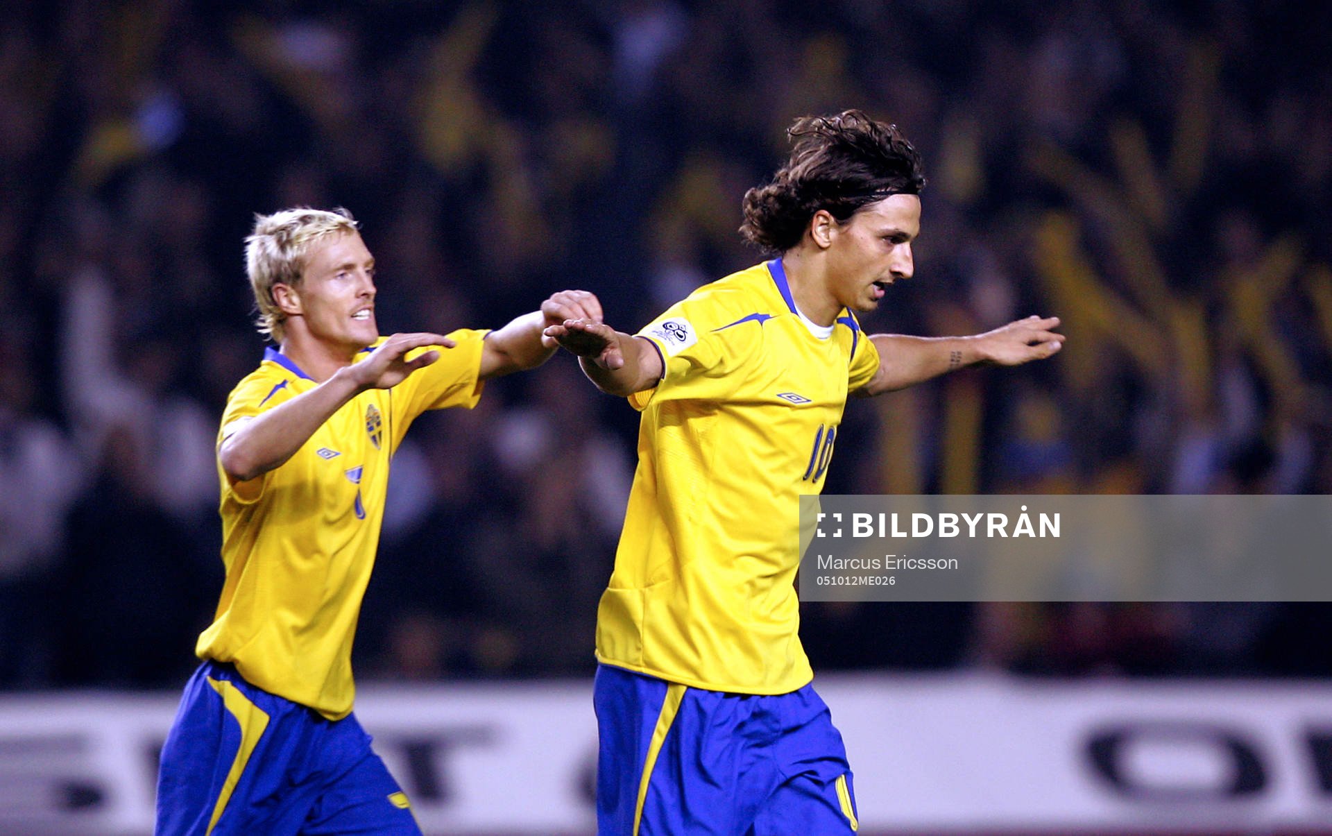 Zlatan Ibrahimovic och Christian Wilhelmsson