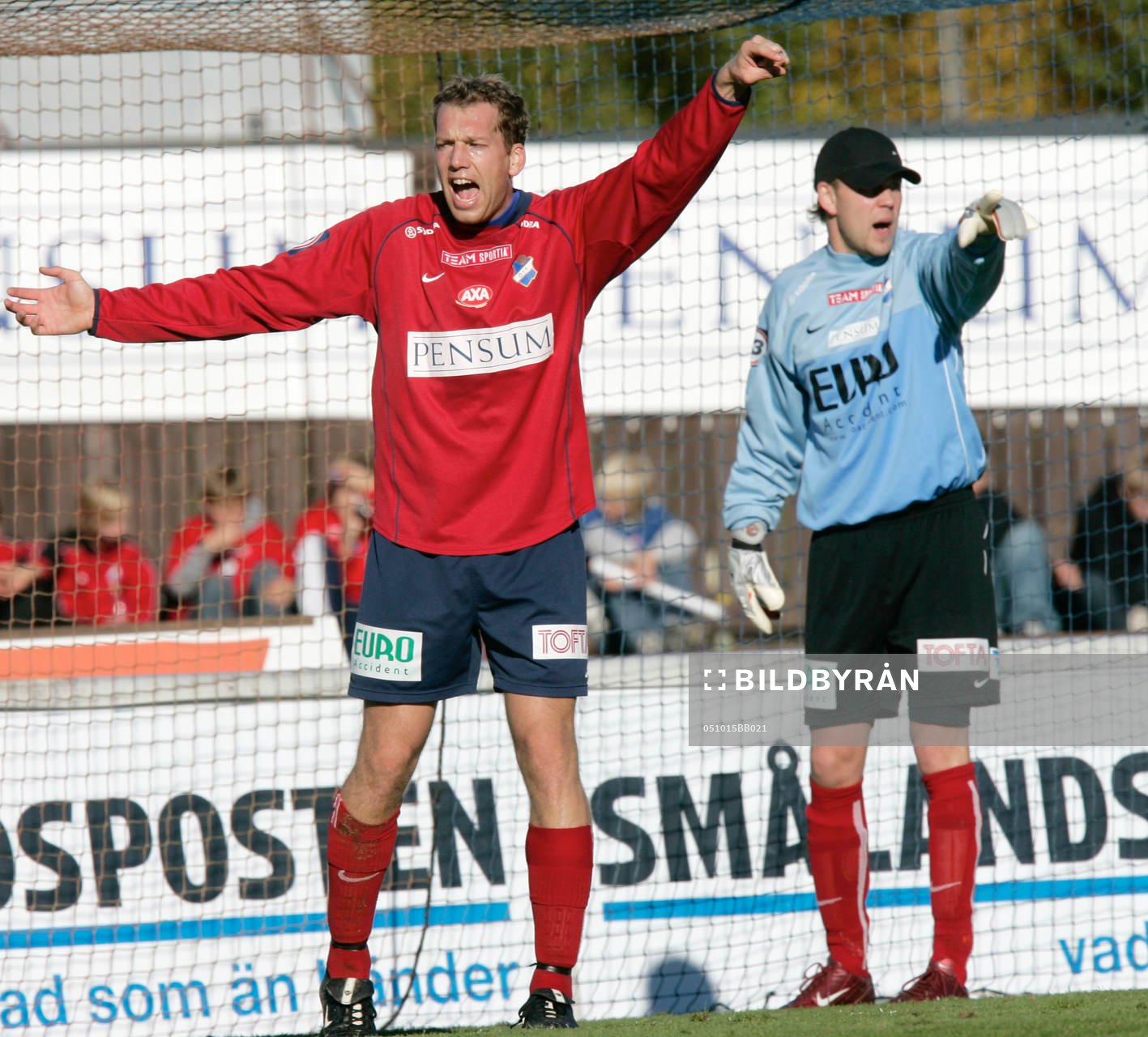 Fredrik Bild och Björn Stringheim, målvakt, Öster