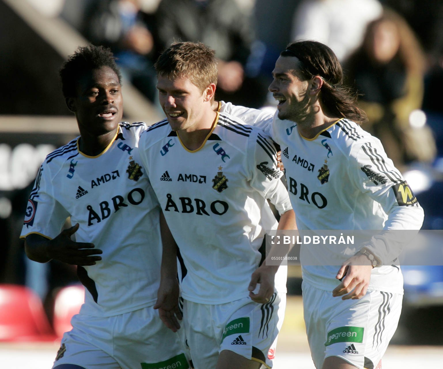 Derek Boateng, Dennis Östlundh och Andreas Eriksson; AIK,